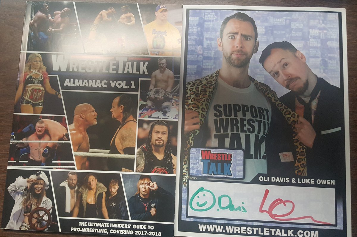 danley1982's tweet image. Just got this gem in from @WrestleTalk_TV! Love the photo @OliDavis and @ThisisLukeOwen! #wrestletalk #supportwrestletalk #teamjacket #swaftnation
