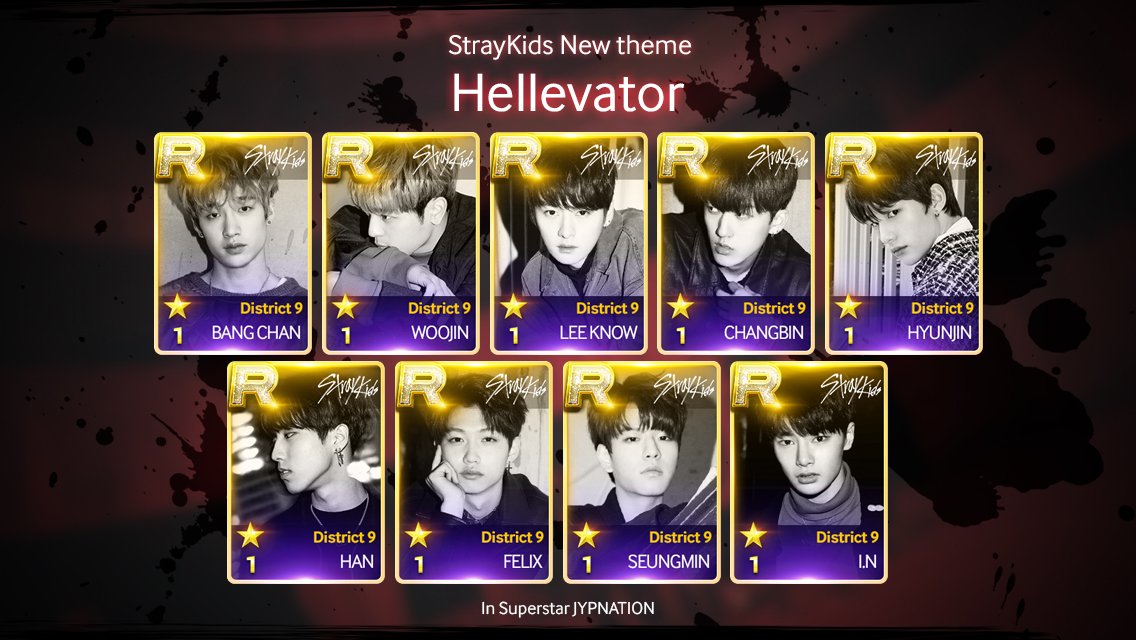 SuperStarJYP's tweet photo. [#StrayKids R 카드 전체 공개!]
Newly Updated #District9 #Hellevator 2 Themes★
Play #SuperStarJYPNATION Right Now! Collect These Awesome Cards And Play New Songs! https://t.co/yTa0ncY7Z5