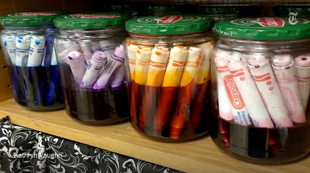 nytimes's tweet image. We invited America’s public school teachers to show us the conditions that a decade of budget cuts has wrought.

An art teacher at a public school in Tennessee makes watercolors for her students using old markers.  nyti.ms/2J1YjNv