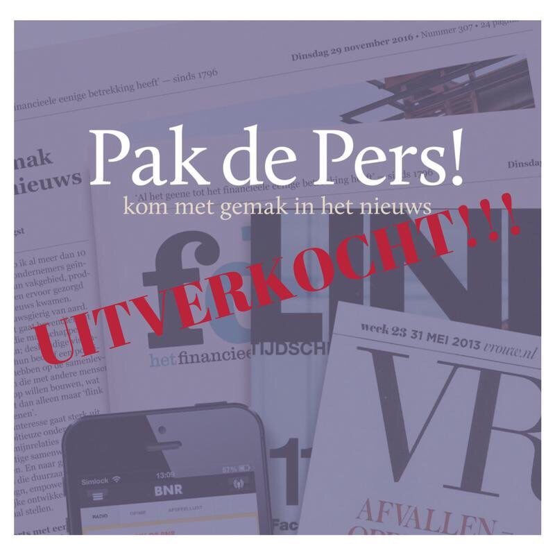 LindaMiriam's tweet photo. Of ik nieuws te melden heb? #PakdePers is... https://t.co/Gbw8Kps8pd