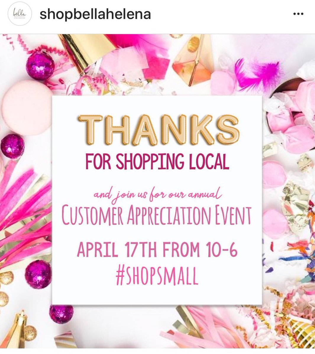 Customer Appreciation Event tomorrow, April 17th, 10-6, 229 Cherry Street! #visithelenaar #shoplocal