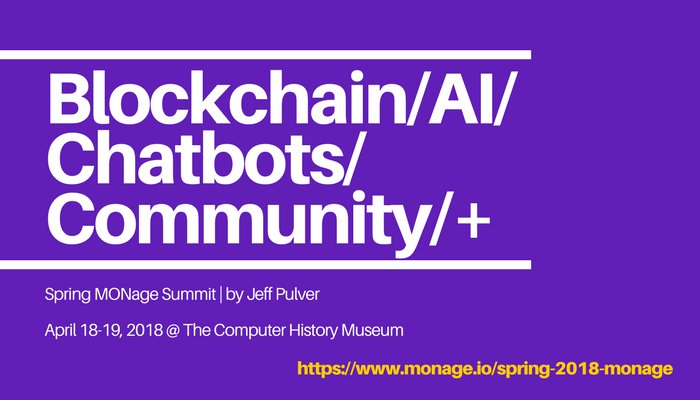 #chatbotsummit starts tomorrow! Kicking off 3 days at the Computer History Museum in Mountain View CA, with an array of incredible speakers engaged in conversation #blockchain #AI #chatbots #conversationalweb You can still get a last minute ticket here: eventbrite.com/e/spring-2018-…