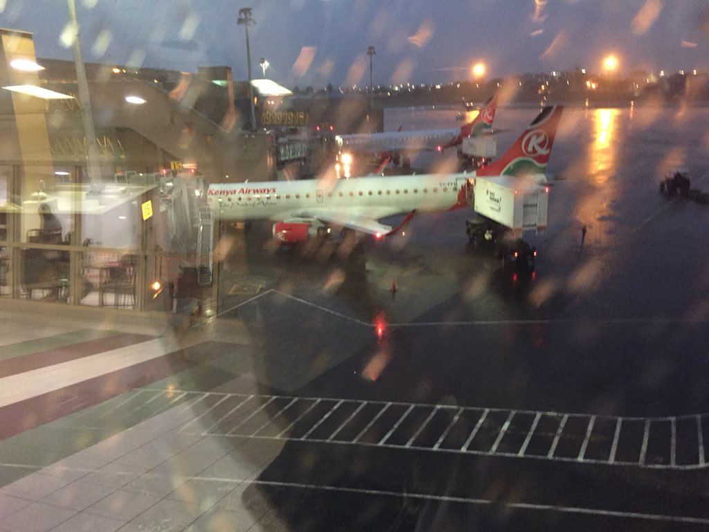 Andy_ESF's tweet photo. The rear half of plane number 2 on landing in Nairobi. Bit wet!
@Chris_ESF @Alison_ESF @KenyaAirways #ESFKenya18 #pouringdown https://t.co/9AV1JrKg1H