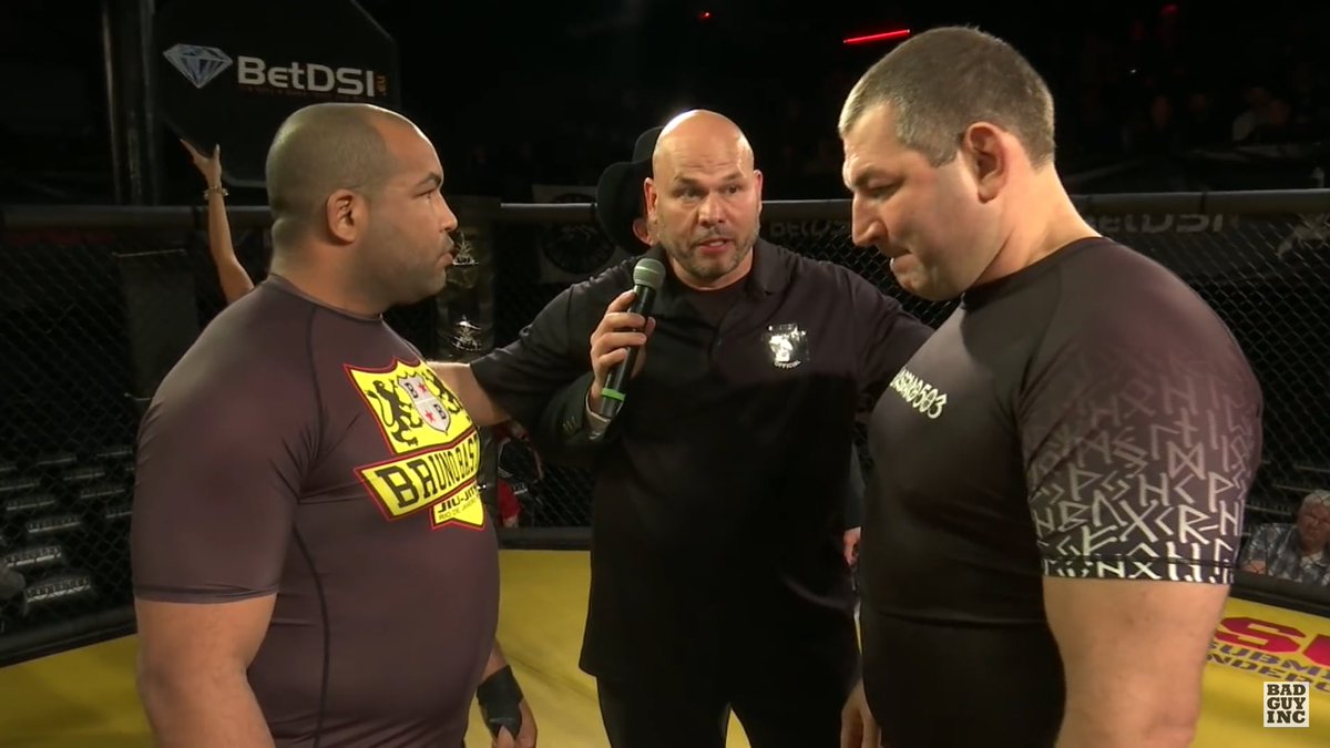 BadGuyMMA's tweet photo. Chael Sonnen's #SUG7 main event: Fabiano Scherner vs Bruno Bastos
Watch for free - https://t.co/CrttcAWqfu https://t.co/gI4DhNx66H