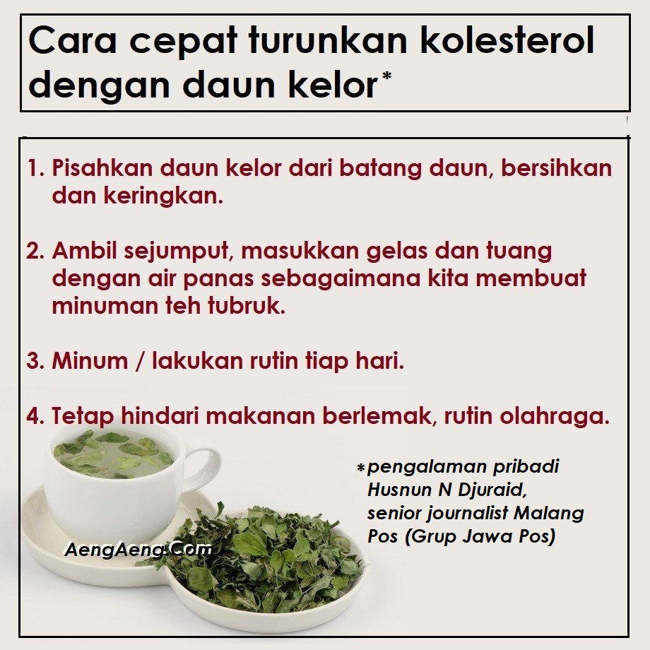 Cara cepat turunkan kolesterol dengan daun kelor ala Husnun aengaeng.com/2018/04/cara-c…