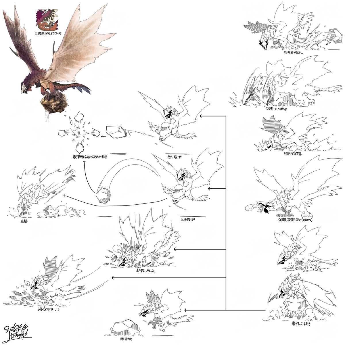 モンスター案(攻撃パターン) 
