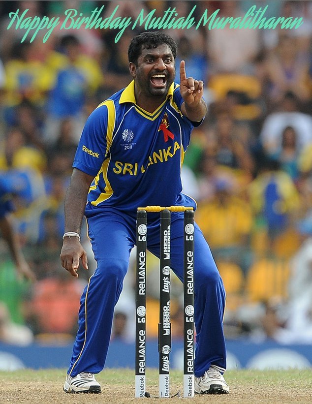 Happy Birthday to the most promising spinner for Sri Lanka, legendary Muttiah Muralitharan. 