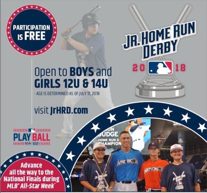 MVLL will host the local Jr. Home Run Derby and Pitch, Hit and Run competition coming up April 22. Winners from the 14u and 12u divisions will advance to the regional event. To register go to pitchhitrun.com/competition_ma…
Date: April 22, 2018
@ Scottsdale Ranch Park 
Time: 10am - 12pm