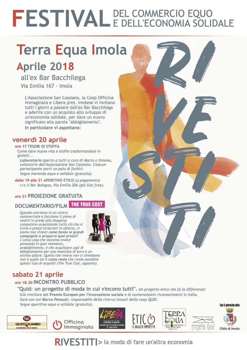 Off_Immaginata's tweet photo. Vi aspettiamo questo weekend al festival #TerraEqua @ ex Bar Bacchilega
#etico #imola https://t.co/Uq4SNSG5A9