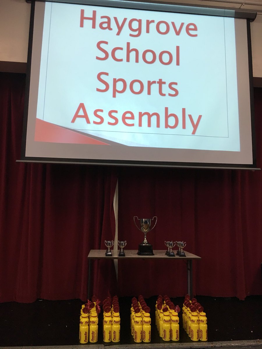A celebration of sport this morning here at Haygrove School