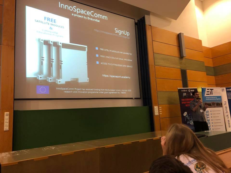 EnduroSat's tweet photo. Free Space Demo Module initiative of #InnoSpaceComm project was presented at the 2nd Symposium on Space Educational Activities #ssea2018 #space #satellite #rocketscience #science #tech #CubeSat
Find out more:
https://t.co/RTATYLZytS https://t.co/ocPORi2iQF