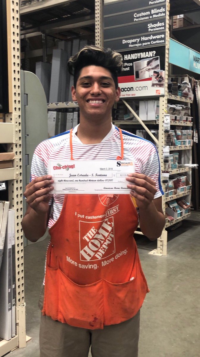 Great Job Juan on your bath lead turning into a 8k sale. @THDShawnPacSth