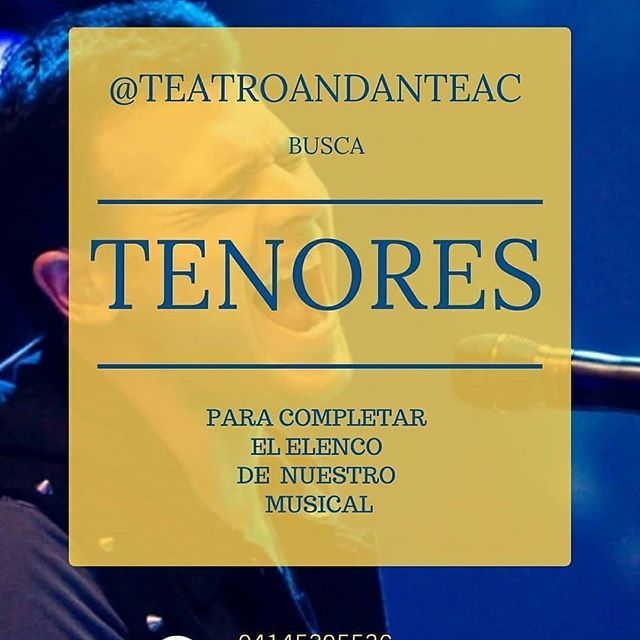 Bqtoguia's tweet photo. Via @teatroandanteac - Etiqueta a tus amigos cantantes.
(Varones) .
.
#felizaniversario #latroupe #8voAniversario #octavoaniversario #tallerdeteatro #barquisimeto #Lara #venezuela #show #teatro #musical #teatromusical #theater #musicaltheater #broadw… https://t.co/pZn6DmOBfS https://t.co/Qy4uuyBKxy