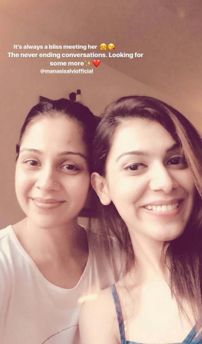 Spandana_30's tweet photo. Oh my my! @manasisalvi is looking soo pretty pretty 😍❤

Via #PalakPurswani Insta story https://t.co/i06cTyQYgh