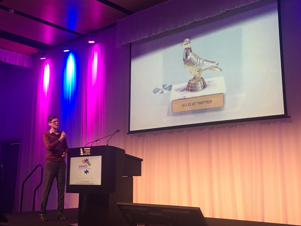 JaneneWardrop's tweet photo. Wonder who will win this award at this conference?!? Learning about gamification at events #AGAMES  @zacfitzwalter https://t.co/riYbAHAZRe