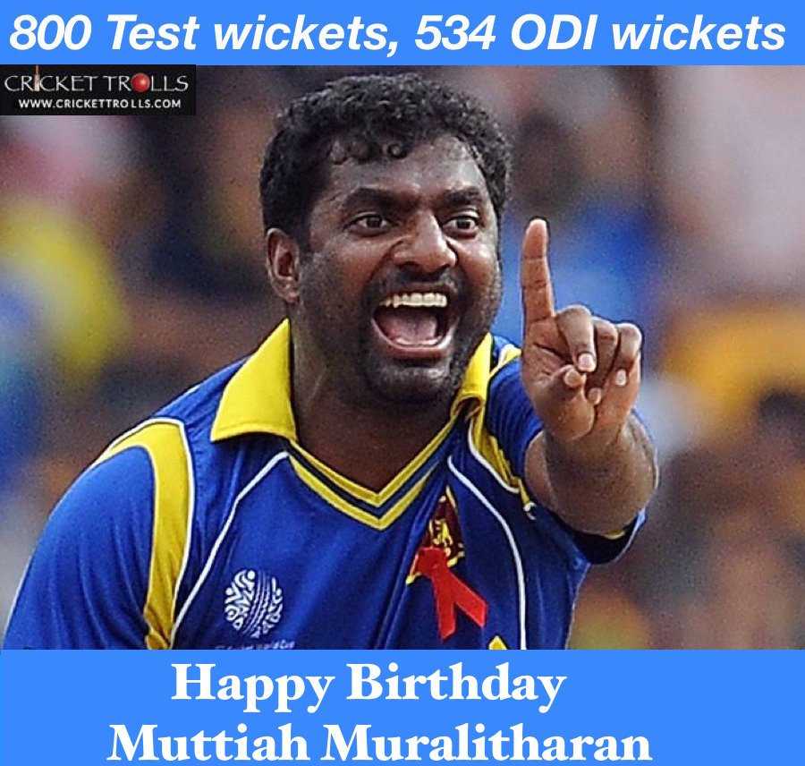 Happy birthday to Muttiah Muralitharan! 