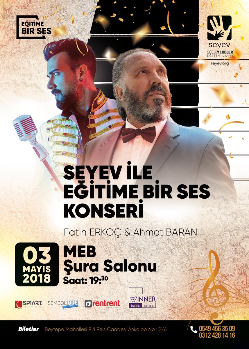 baranahmet's tweet photo. Doğup büyüdüğüm Ankara'ma Büyük Usta Fatih Erkoç'la birlikte eğitime ses vermek için geliyoruz. Sizde bizimle müziği ve duyarlılığınızı paylaşmak isterseniz 3 Mayıs Perşembe Günü MEB Şura Salonu'nda huzurlarınızda olacağız. En kalbi hislerimizle... @ferkocofficial #seyev https://t.co/hCjFvAbz3h