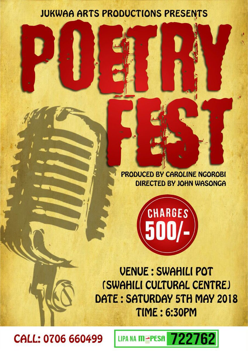 We are back!!!! Save the date to this evening of hilarious spoken word from Mombasa’s finest.Call 0706 660499 for tickets