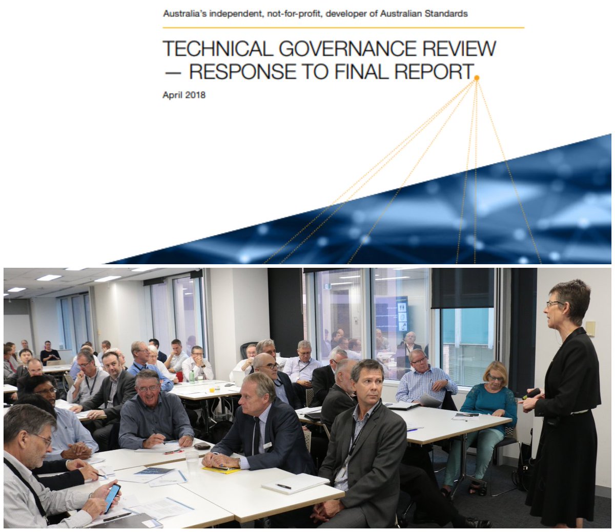standardsaus's tweet photo. Constructive feedback at today's #TechnicalGovernance Review session. If you haven't had a chance to read the final report and our response you can do so here: https://t.co/XpZI2OqPLN https://t.co/IH5cTEtsUg