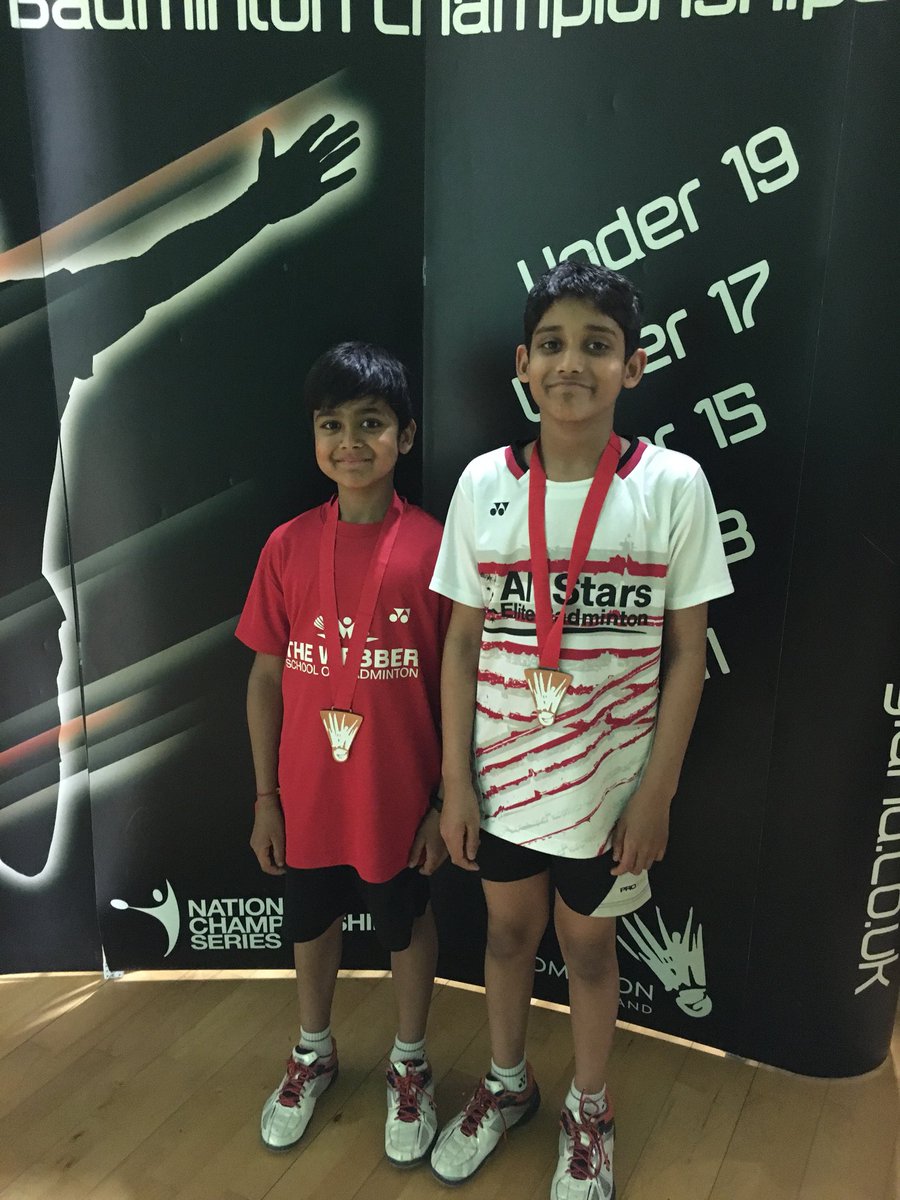 Sankey_Academy's tweet photo. Fantastic achievement by Jay Kumar and Anish Nair winning a BRONZE in the BD at the National U11 Championships. Well done lads @WebberIndie @YONEXBADMTON_UK https://t.co/TOqu2nuFOe