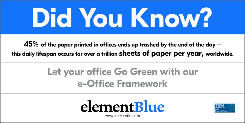 Elementblue_IN's tweet photo. #EBIndia #PaperlessOffice #eOfficeFramework https://t.co/mIz9Y1Y5vz