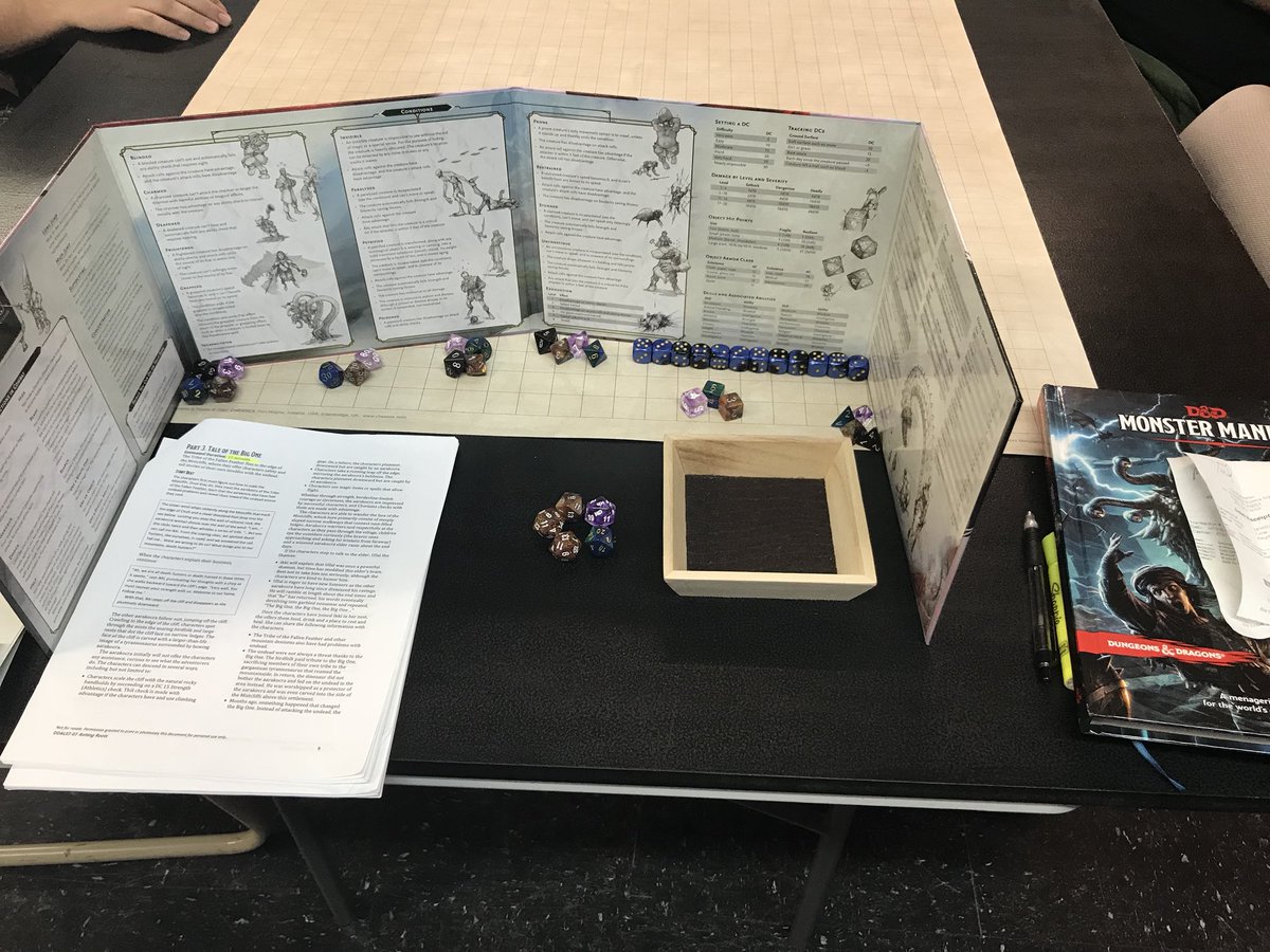 TexasPeagle's tweet photo. Earned my Adventure Calls #DMQuests tonight filling in for a buddy. A tire adventurer always answers the call! #DnD #DungeonsAndDragons https://t.co/07g1roRBGI