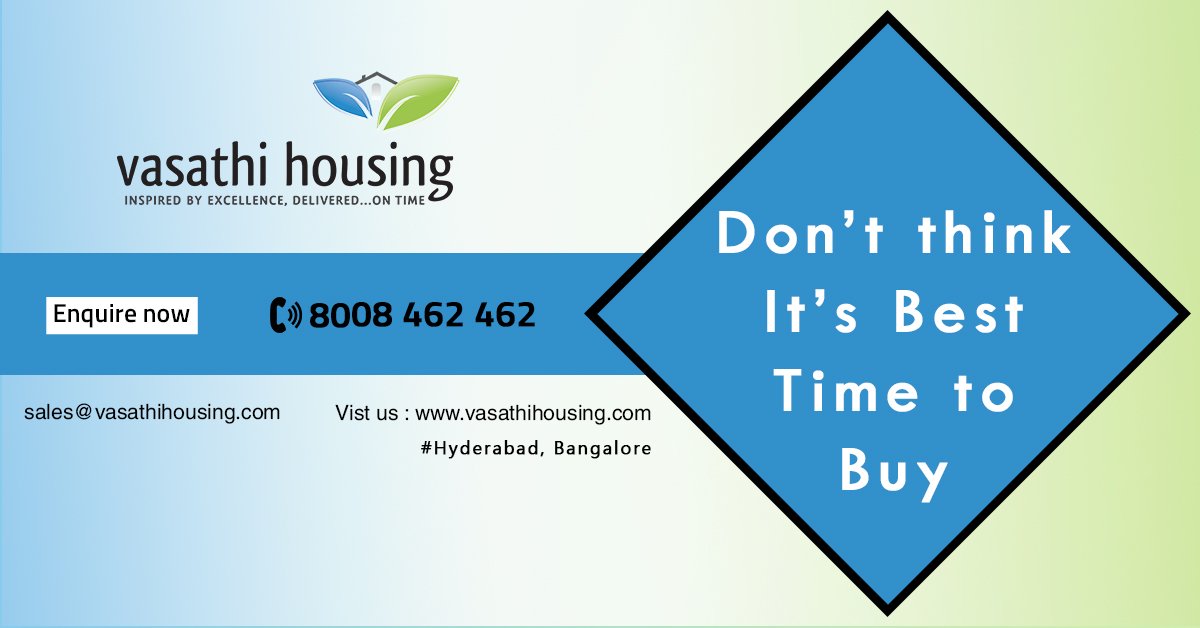 VasathiHousing's tweet photo. Don't Think It's Best Time To Buy

https://t.co/U4ItId6rUK

#Flats #Apartments #Vasathihousing #2bhk #3bhk #Hyderabad #Bangalore https://t.co/Wy6aYvlNAD