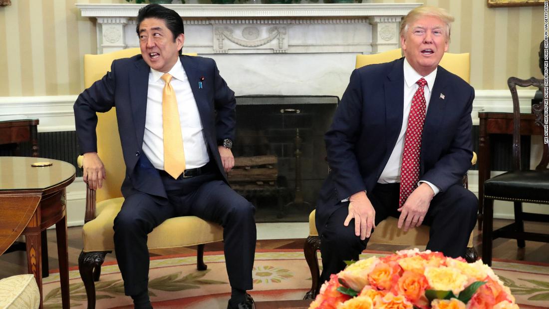 CNN's tweet photo. Here are the reasons why Trump and Abe need this week's summit at Mar-a-Lago to go well | @CNNOpinion by Jeffrey Hornung https://t.co/d5uqTKJxq2 https://t.co/r1vsFsMbxL