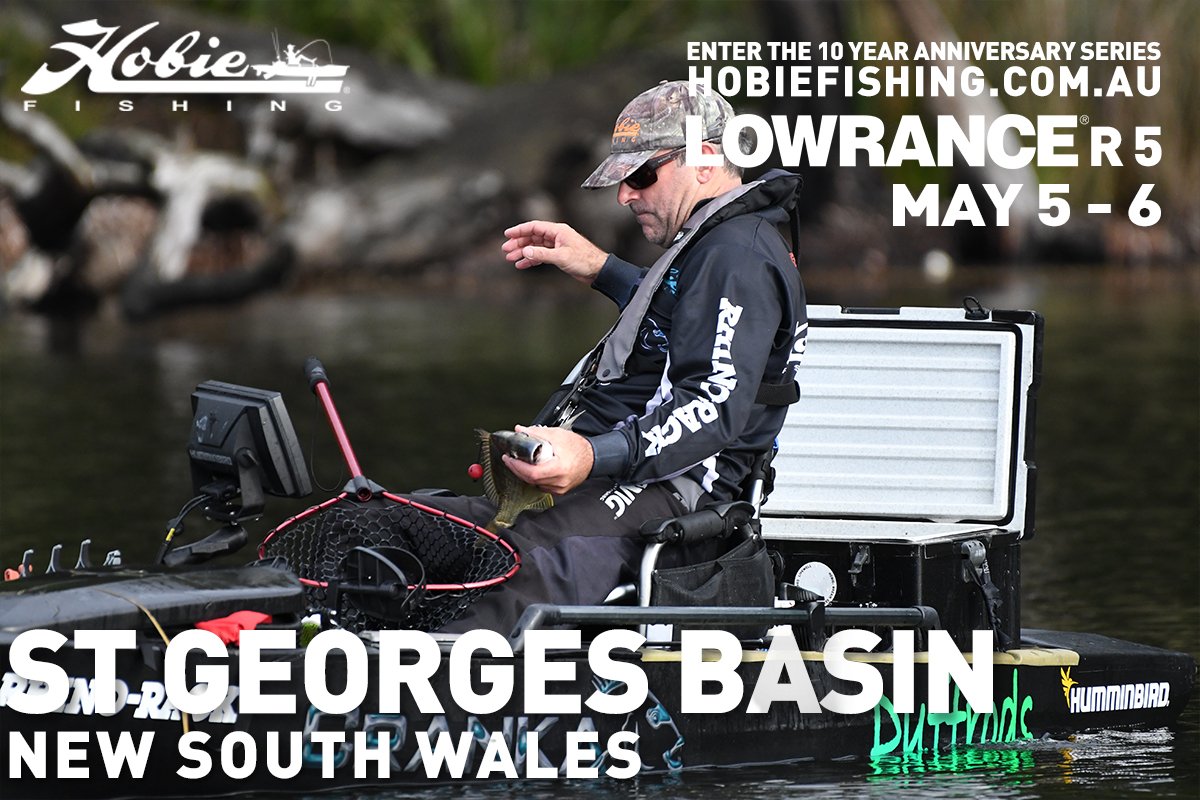 HOBIE FISHING KAYAK SERIES
 Lowrance Round 5 of Hobie Kayak Bream  Series 10 sees the Hobie Road Show return to a favourite on the New  South Wales, South Coast, St Georges Basin.