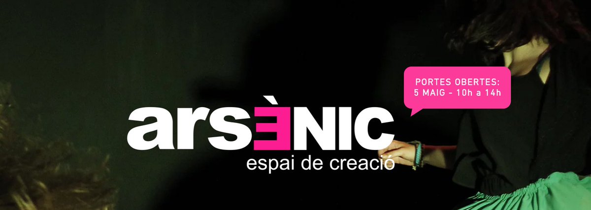 ArsenicTeatre's tweet photo. Obrim les portes el diss. 5 de maig de 10h a 14h. | Vine al nostres espai de creació, coneix les instal·lacions i assabenta't dels estudis que oferim. | https://t.co/Oqrt3tmLou https://t.co/gxiheOpFul