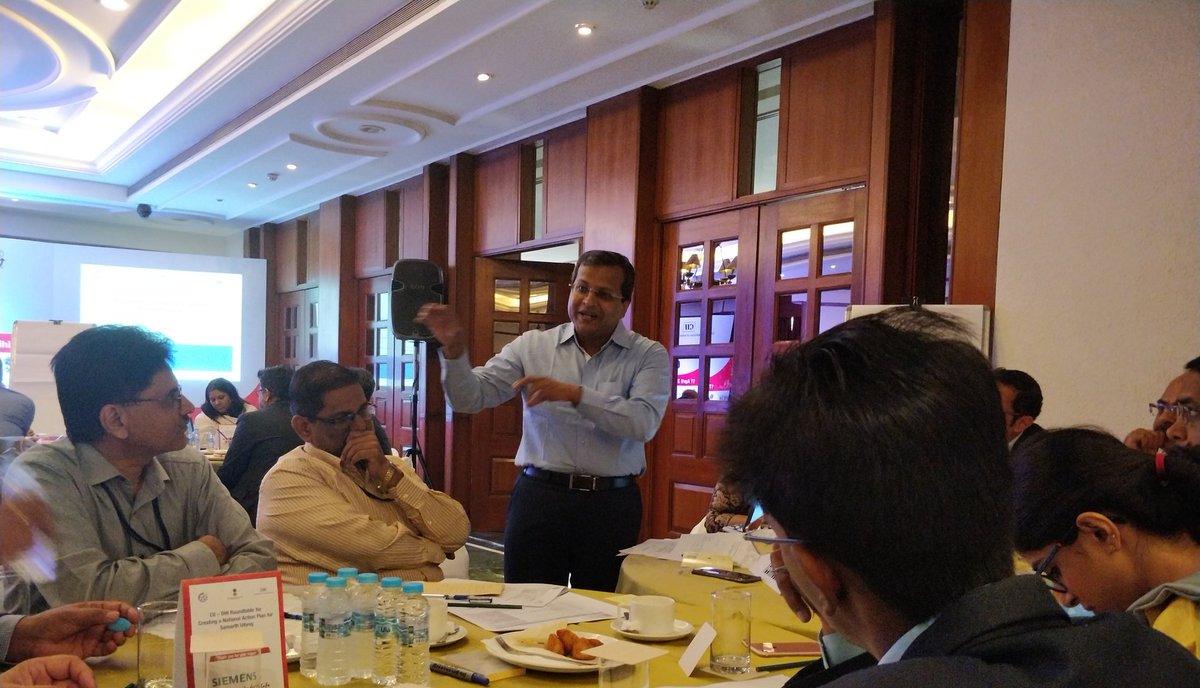 At the CII-DHI round table with @raghavnarsalay @aarohisen #CII #IndustryX0 @francishinterma @AccentureRSRCH @accenture