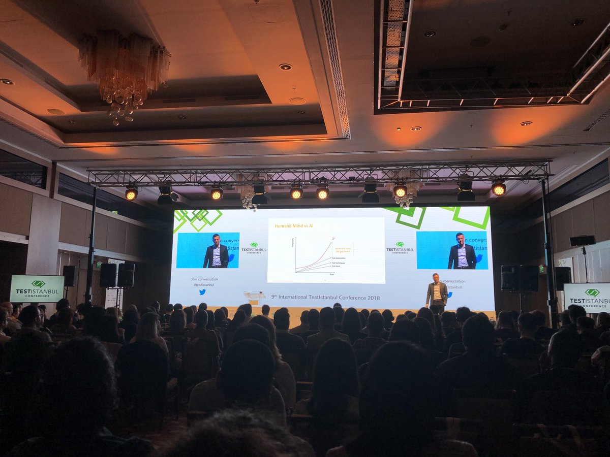 “AI, lineer artan test kalitesiyle üstel artan complexity arasındaki gapi dolduracak” <a href="/yitmenk/">Koray Yitmen</a> #testistanbul