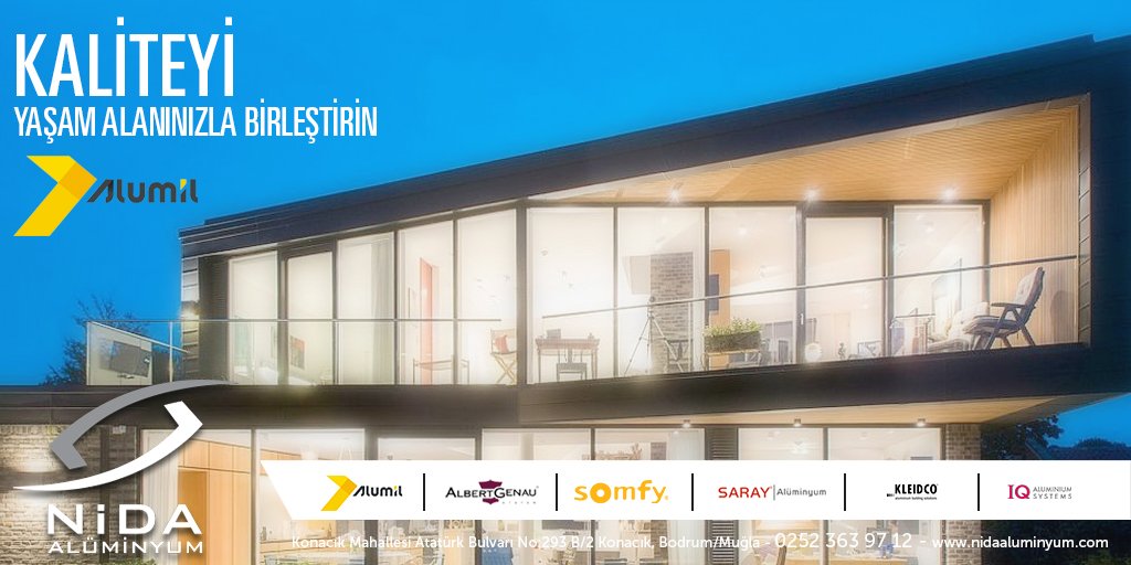NİDA ALÜMİNYUM
📞0252 363 97 12
nidaaluminyum.com
📍KALİTEYİ YAŞAM ALANINIZLA BİRLEŞTİRİN...
#bodrum #nidaaluminyum #dogramakapı #penceresistemleri #sinekliksistemleri #giydirmecephe #aksesuar #kupeste #korkuluksistemleri #kısbahcesi #otomatikkapı #otomatikpanjur