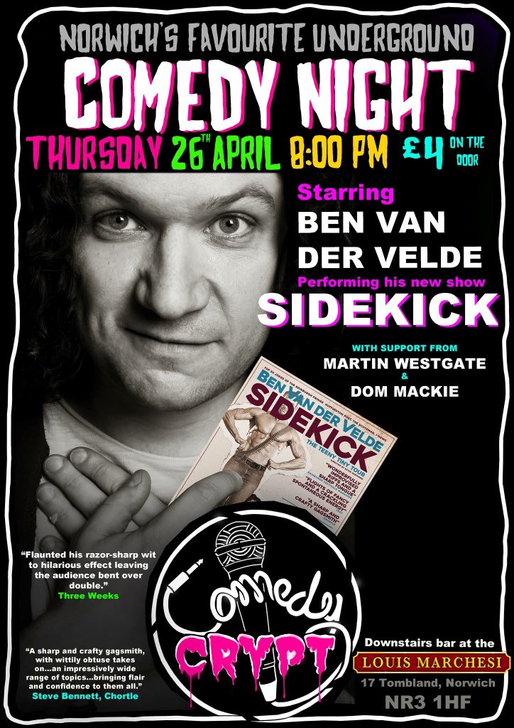 Next week we’re back!!! This is going to an epic gig!! Retweet to win two tickets (must be able to get to Norwich)