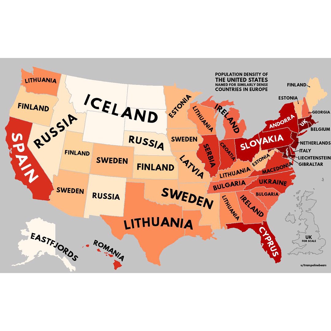 Population Density Map Of North America – Interactive Map