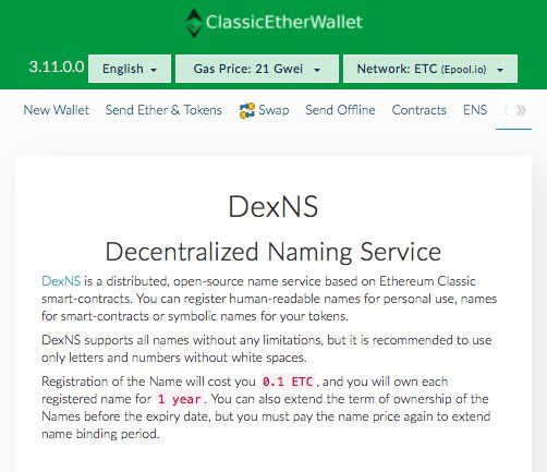 ClassicIsComing's tweet photo. DexNS: Ethereum Classic Decentralized Cross-Chain Naming Service🖊
Register Human Readable Names
- any length
- any characters
- any #Ethereum network
Available on https://t.co/TUy6YdlqyL
Registration Currently Free
#DexNS #ENS #EthereumClassic #ClassicIsComing https://t.co/KT2wK7wmaZ