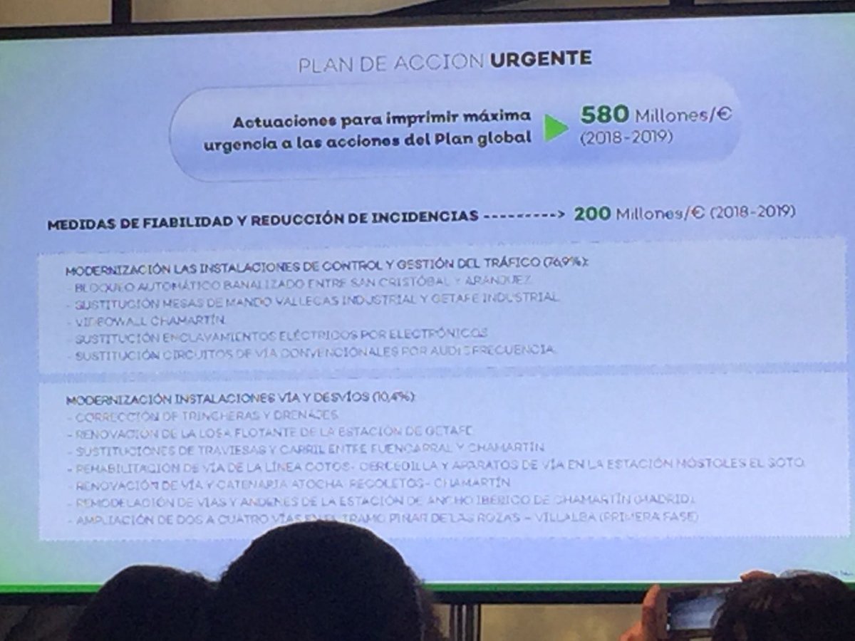 afectadosc3's tweet photo. Presentan el programa de iniciativas para la Red de Cercanías Madrid.
Renovación de algunas estaciones, construcción de La Tenería, y accesibilidad en otras más de la red.
No se contempla la ampliación de horarios para la #MadC3 https://t.co/foudv1hA8w