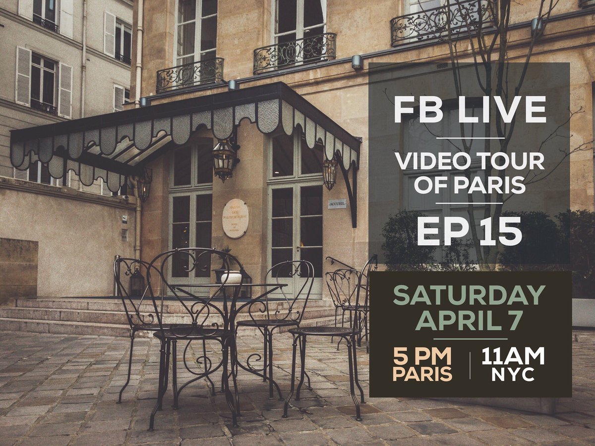 French_Frye's tweet photo. Another live walk thru #Paris scheduled for this Saturday. Hope you can join! 

Event details at https://t.co/uGvBRe7B6E

#traveler #francophile #parisjetaime #tourismeparis #wanderlust #fblive #cntraveler #bbctravel https://t.co/rdvJLX8wBC