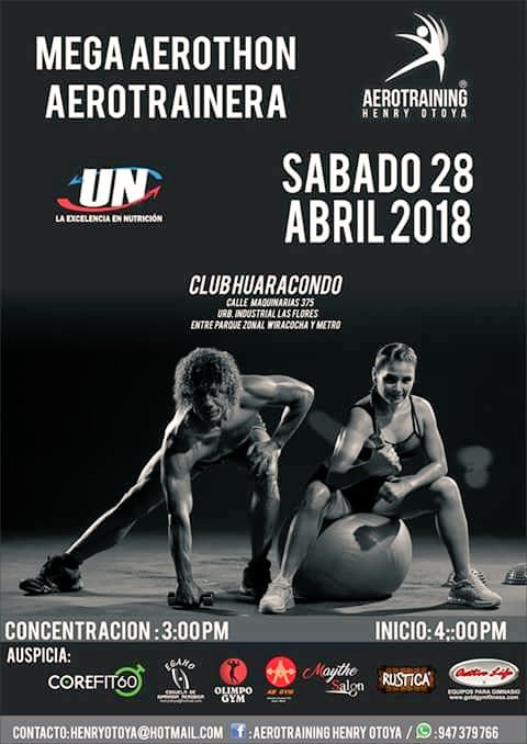 toptrainingpro1's tweet photo. AEROTRAINEROS !
SOMOS SABADO 28 DE ABRIL MEGA EVENTO AEROTRAINERO 2018 !!
INFORMES : TLF. WSP: 947379766 - 981118172 https://t.co/RcHQsA9TxD