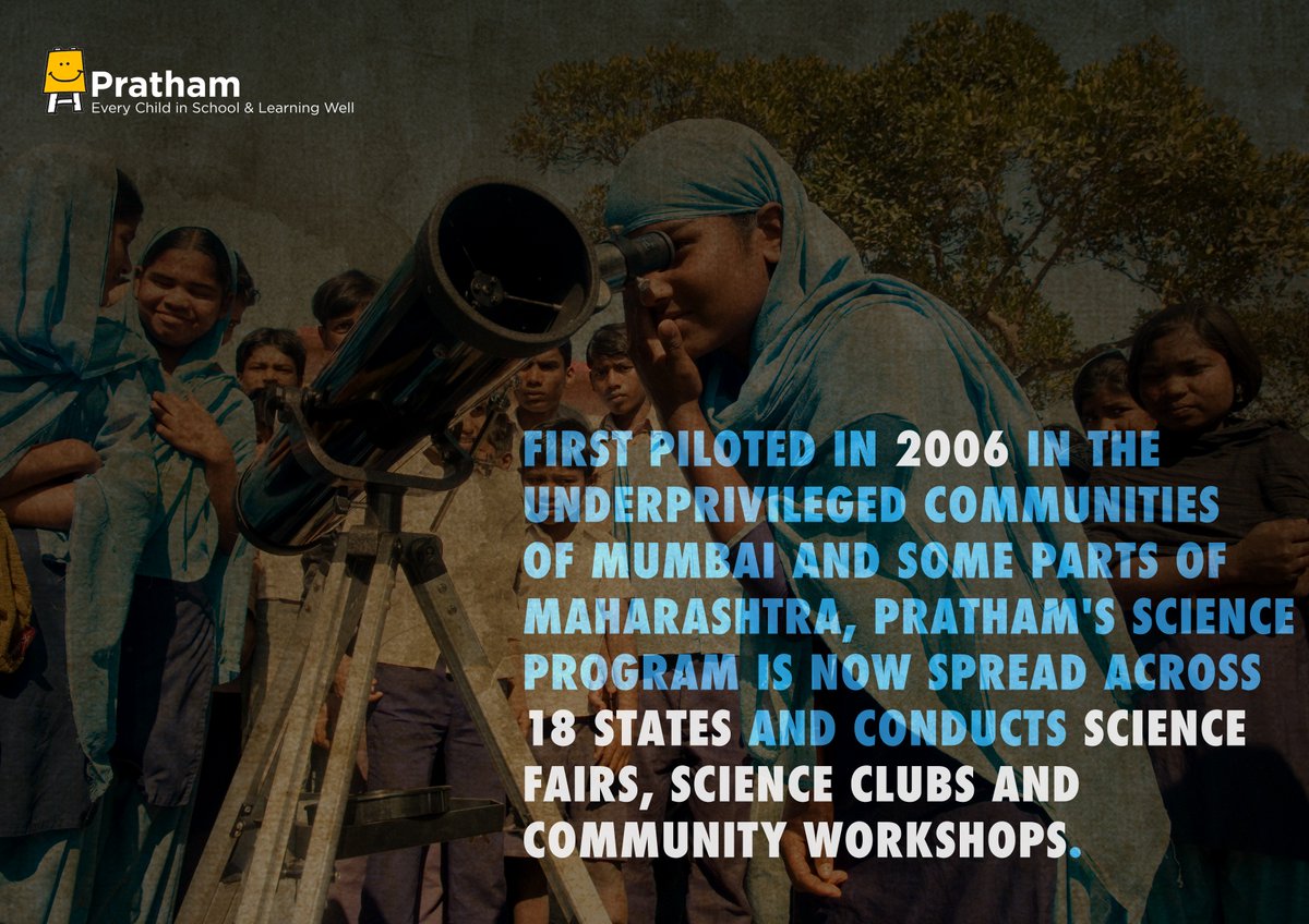 Pratham_India's tweet image. While the country&apos;s schooling system emphasises on rote-learning, Science demands innovation, the creativity of thought &amp;amp; experimental #learning. Our #ScienceProgram attempts to bridge this gap &amp;amp; provides a platform for #children with the motto &apos;learn by doing.&apos;#ThrowbackThursday