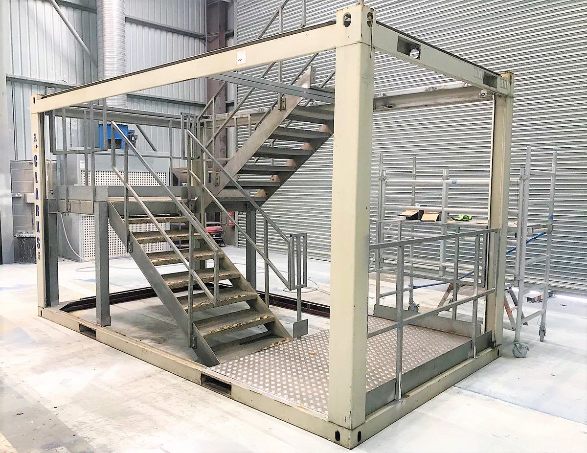modex_spaces's tweet photo. External Staircase Under Construction #modular #modularbuildings #externalstairs #stairs #construction https://t.co/zV5C1Z5gsC