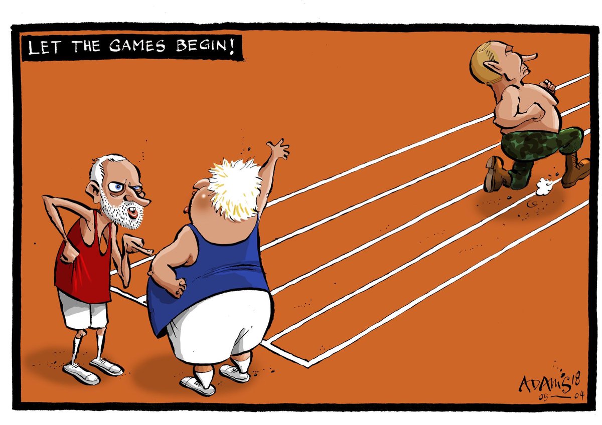 Political Cartoon On Twitter Christian Adams On Jeremy Corbyn Implying The Foreign Secretary Exaggerated The Findings Of The Uk S Defence Laboratory Porton Down Boris Johnson Responded That Corbyn S Remarks Were Lamentable Political