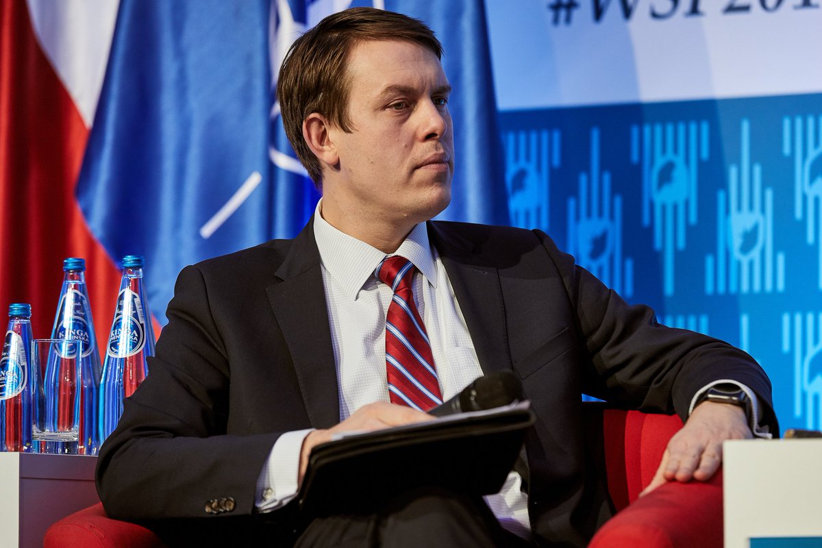 WarsawForum's tweet photo. #WSF2017 We face challenges in the East connected to #Russia revisionist policies, however we cannot neglect the South. We need to tackle multiple factors simultaneously. Watch the interview with director @M_Baranowski @gmfus Warsaw office: https://t.co/XglpDf4E9H https://t.co/Mkcma8KWJE