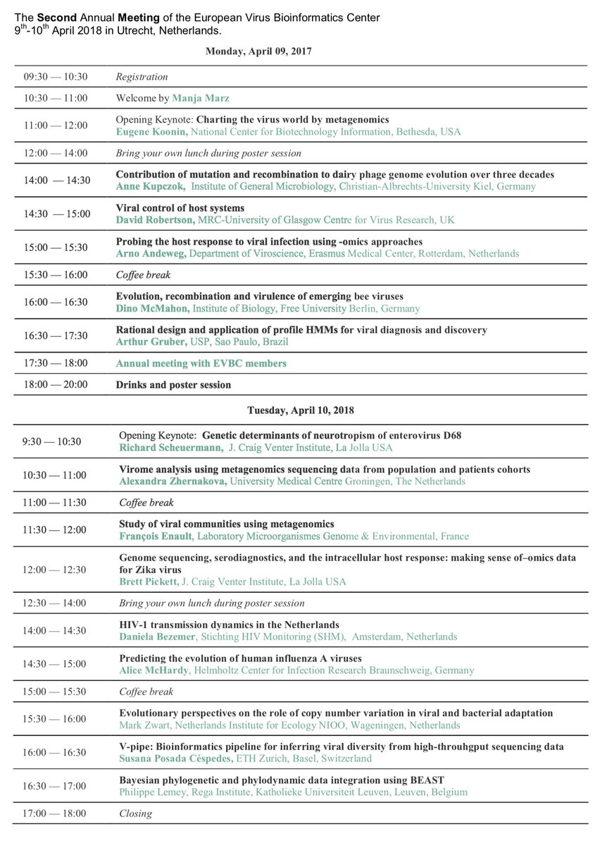 BenoniStamp's tweet photo. Looking forward to the Second Annual Meeting of the European Virus Bioinformatics Center @UtrechtUni with @robertson_lab on Monday!
@EVirusBioinfC #EVBC https://t.co/F0FIQTrqXH https://t.co/LK43Lnb1Bh