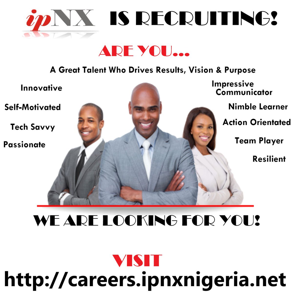 iRecruite's tweet photo. ipNX is currently recruiting for the various roles.

Visit https://t.co/AnDUhML0aX to join our team.

Ø System Analyst/Developer- OSS/BSS
-Lagos (https://t.co/wG7gKSxZ3k)

Ø System Analyst/Developer- BPM, BI
&amp; Data Analytics -Lagos (https://t.co/apBfDTkq5T)

#ipnx #careers #jobs https://t.co/NErliz8lgM