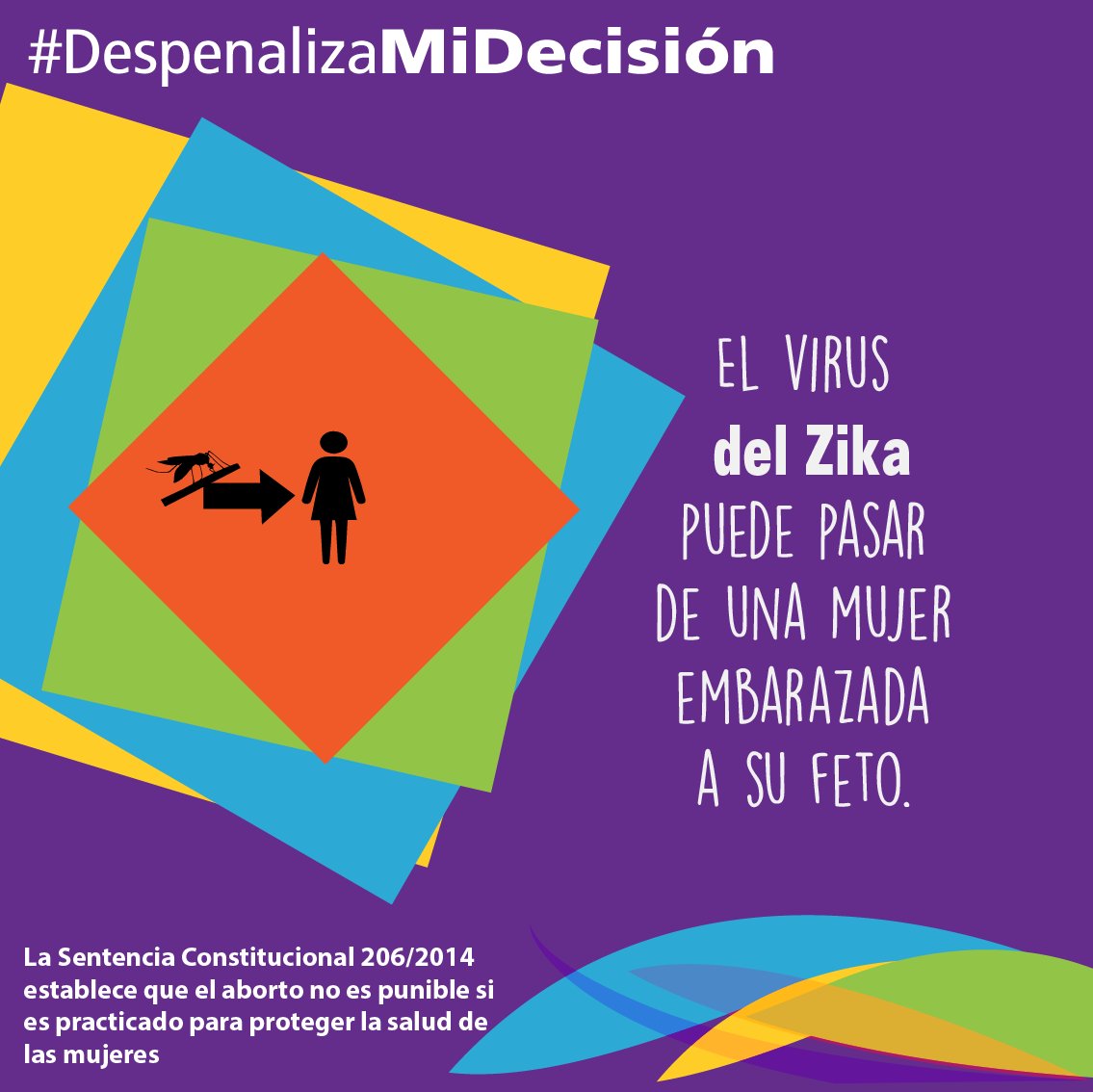 Las mujeres embarazadas que son diagnosticadas  con el virus del Zika tienen derecho a tomar decisiones sobre continuar o no con el embarazo.