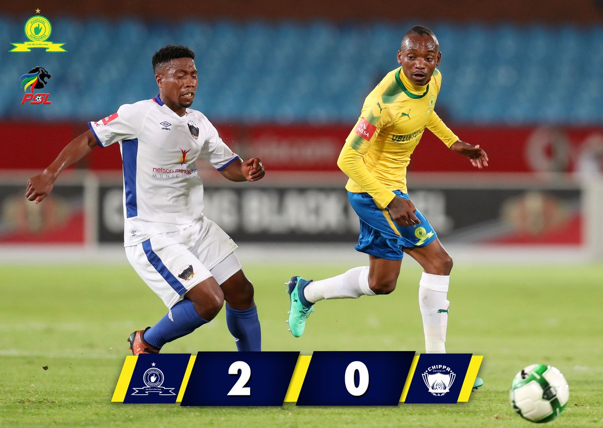 Masandawana's tweet photo. The Brazilians kept their ABSA Premiership glory quest in line with an important victory over Chippa United.

Keep track of our season here:

Mamelodi Sundowns 2:0 Chippa United

⚽️ 36' Tau
⚽️ 80' Billiat

#Sundowns #AbsaPrem https://t.co/iBZZlEKCOH