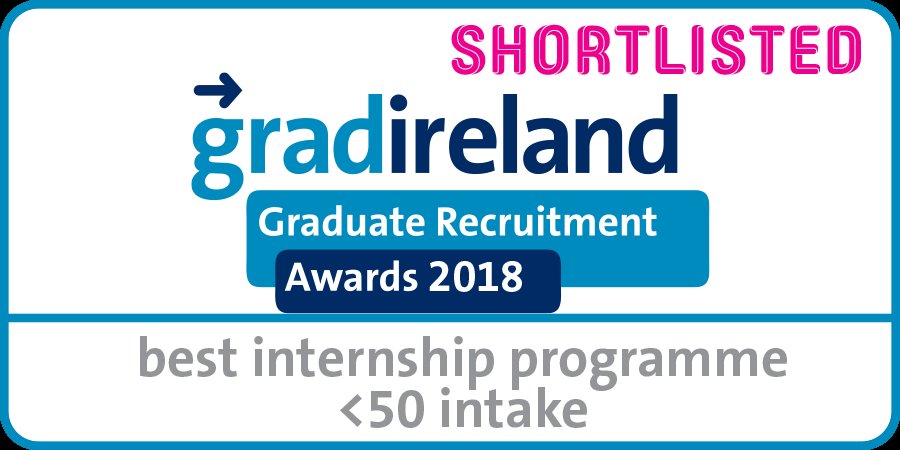 gradireland's tweet image. Delighted to announce #HedgeServ have been shortlisted for Best Internship Programme &amp;lt;50 at this years #gradawards18 #imi18
