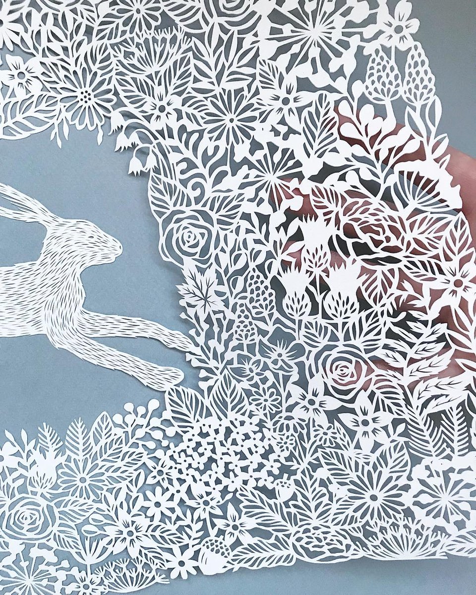 mcqueensflowers's tweet image. We absolutely adore the intricate work of UK #papercut artist, Georgia Low. Find out more about Georgia and her love for all things floral over on the blog: bit.ly/2Iu1MUG #SpotlightInterview #McQueensTheBlog