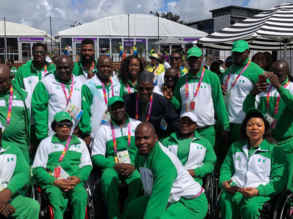 NigeriansinQLD's tweet photo. Our Athletes are here! #GC2018 has began! GreenWhiteGreen will do us proud. https://t.co/XUl2QGMVr7